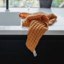Und Kjøkkenhåndkle Vaffelstruktur Tencel® Oker