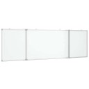  Magnetisk tavle sammenleggbar 160x50x1,7 cm aluminium