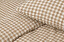 Juna Bæk&Bølge Sengetøj 140X220 Cm Karamel/Off White Dk   Beige   220 CM