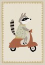 Drivingraccoon Plakat Plakat / 21x30cm