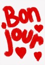 Bonjour Hearts Plakat Plakat / 100x150cm