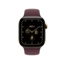 Apple Watch Series 12 Smartklokke 42mm Strålende Gull Titan med Vinrød Sport Band