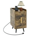 Nattbord med ladestasjon – 2 skuffer USB porter