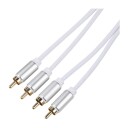 DACOTA PLATINUM RCA STEREO KABEL HANN-HANN 5M, HVIT