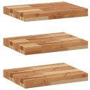 Flytende hyller 3 stk 60x30x4 cm oljebehandlet heltre akasie