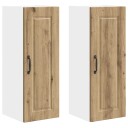  Kjøkkenskap 2 pcs Artisan Eik 30 x 31 x 80 cm Konstruert tre