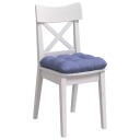  Seteputer 4 pcs Jeans blå 40 x 40 x 12 cm stoff