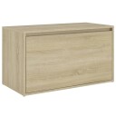 vidaXL Gangbenk 80x40x45 cm sonoma eik sponplate