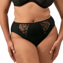Elomi Truser Zarla High Leg Brief Svart polyamid Medium Dame