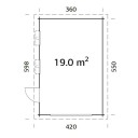 Garasje Palmako Rasmus Kit 19,8 m2