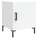 vidaXL Nattbord hvit 40x40x50 cm konstruert tre