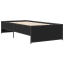  Sengeramme svart 75x190 cm konstruert tre og metall 8721012987777