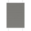  plisségardin antrasitt 100x100 cm Stoff Bredde 99,4cm Polyester