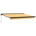 vidaXL Uttrekkbar markise sand 450 × 300 cm Stoff og Metall