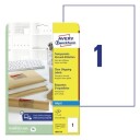 Avery Clear adresseetiketter klare 210 X 297 modell J8567-25