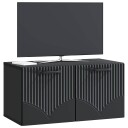 Vegghengt TV skap Svart 59,5 x 31 x 30 cm Konstruert tre