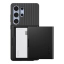Spigen Slim Armor CS Mobildeksel med kortspor til Samsung Galaxy S25 Ultra - Svart