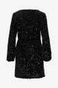 Vila   Midikjole Vifaith V Neck Wrap L/S Dress/Vol   Svart
