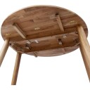 Klaffebord HOME4YOU Birka D90x75 cm eik - Naturlig lys eik