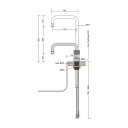 Quooker Classic Nordic Square Kran Krom