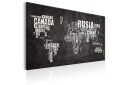 Tavla World Map: Mundo Negro 120x80  