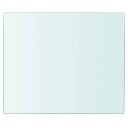 vidaXL Hyllepanel klart glass 30x25 cm