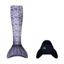 Kuaki Mermaids Havfruehale Hale + monofinne Grå M + L