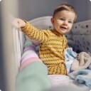 Sengetrekk Ricokids 3m   Mint Rosa og Lilla