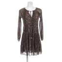 Michael Kors Pre-owned Pre-owned Brown Polyester Michael Kors kjole Brun XS
