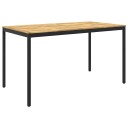 vidaXL Hagebarbord Hvit og svart 196 x 100,5 x 105 cm Solid akasietre