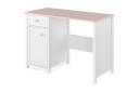Skrivebord Laber 110 cm med Oppbevaringsskuff + Skap   Hvit/Rosa