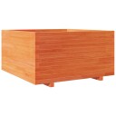  Plantekasse voksbrun 90x90x49,5 cm heltre furu