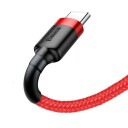 Baseus Cafule USB-C 3A Kabel 1m Rød - USB A til USB C