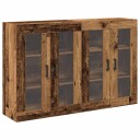  Vegghengte skap 2 stk i gammelt tre   69,5 x 34 x 90 cm