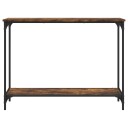  Konsollbord røkt eik 101x30,5x75 cm konstruert tre 8721012194861