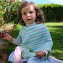 Bluum Strikk Poncho Fargespill garnpakke i Soft Merino Ull