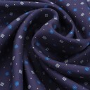 Neck Scarf Silk Blue Flower
