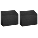 vidaXL Trekk til hagebenk 2 stk 8 maljer 160x70x70/88 cm polyetylen