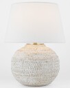 Avedon Small Table Lamp White Rattan