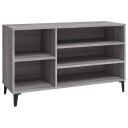 vidaXL Skoskap gr? sonoma 102x36x60 cm konstruert tre