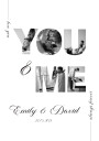 You & Me Personalized Couple Plakat Plakat / 100x150cm