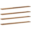  Bokhyllebrett 4 pcs Brun 100 x 10 x 1.5 cm Konstruert tre