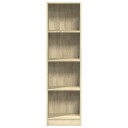 Bokhylle sonoma eik 40x24x143 cm konstruert tre