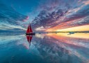 Greenland fire sky Poster Plakat / 40x50cm