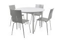 Spisegruppe Phorma med 4 Gyda Stol   Hvit