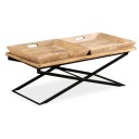 vidaXL Salongbord heltre mango 110x55x42 cm