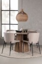 Venture Home   Spisegruppe Lanzo med 4 stk stoler Modesto   Brun