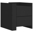  Nattbord svart 45x50x50 cm konstruert tre 848284