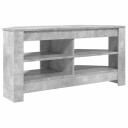 vidaXL HjørneTV skap 102 x 40,5 x 45 cm Betonggrå Konstruert tre