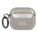 Karl Lagerfeld Beskyttelsesetui Kla3ukhgk Glitter Karl"s Head Til Airpods 3 Grå